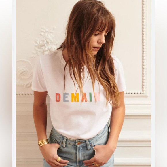 Sézane Demajn Tee Size L - Picture 2 of 7